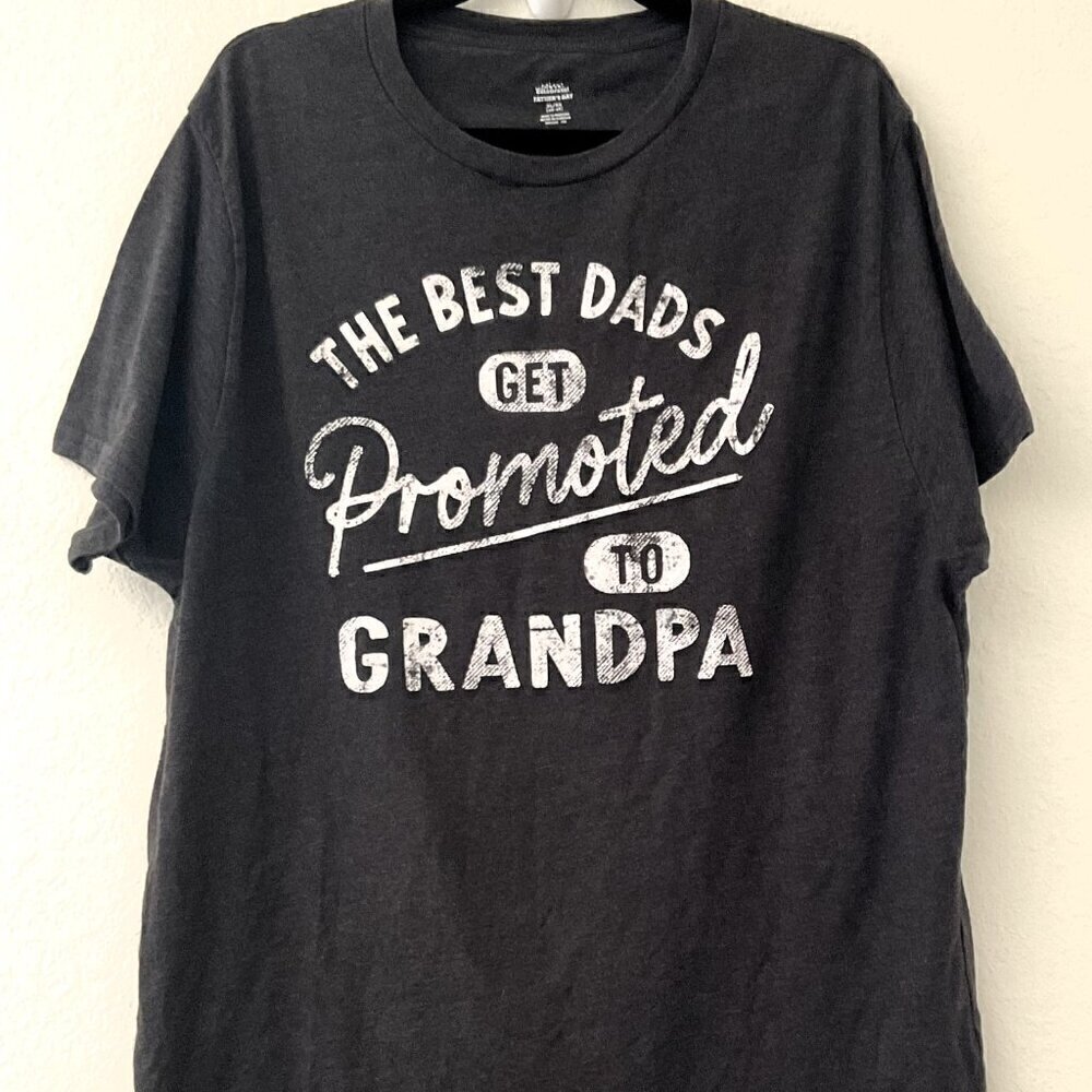 THE BEST DADS PROMOTED TO GRANDPA T-SHIRT